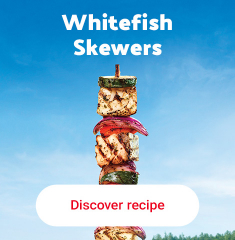 Whitefish skewer