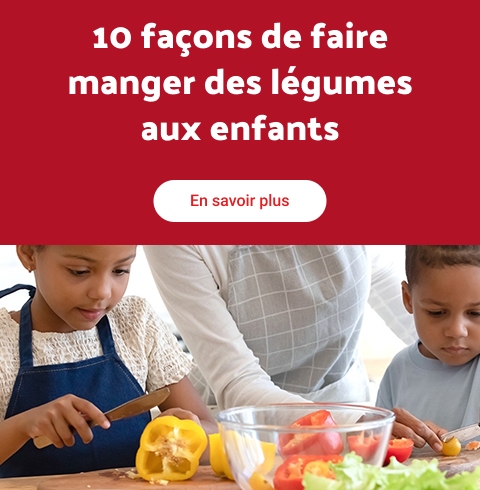 10 façons de faire manger des légumes aux enfants